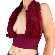 The Feral Cherry Halter Top (XS/S)