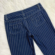 Y2K Pinstripe Denim Capris (XS)