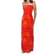 Y2K Gunne Sax Floral Maxi Dress (M)