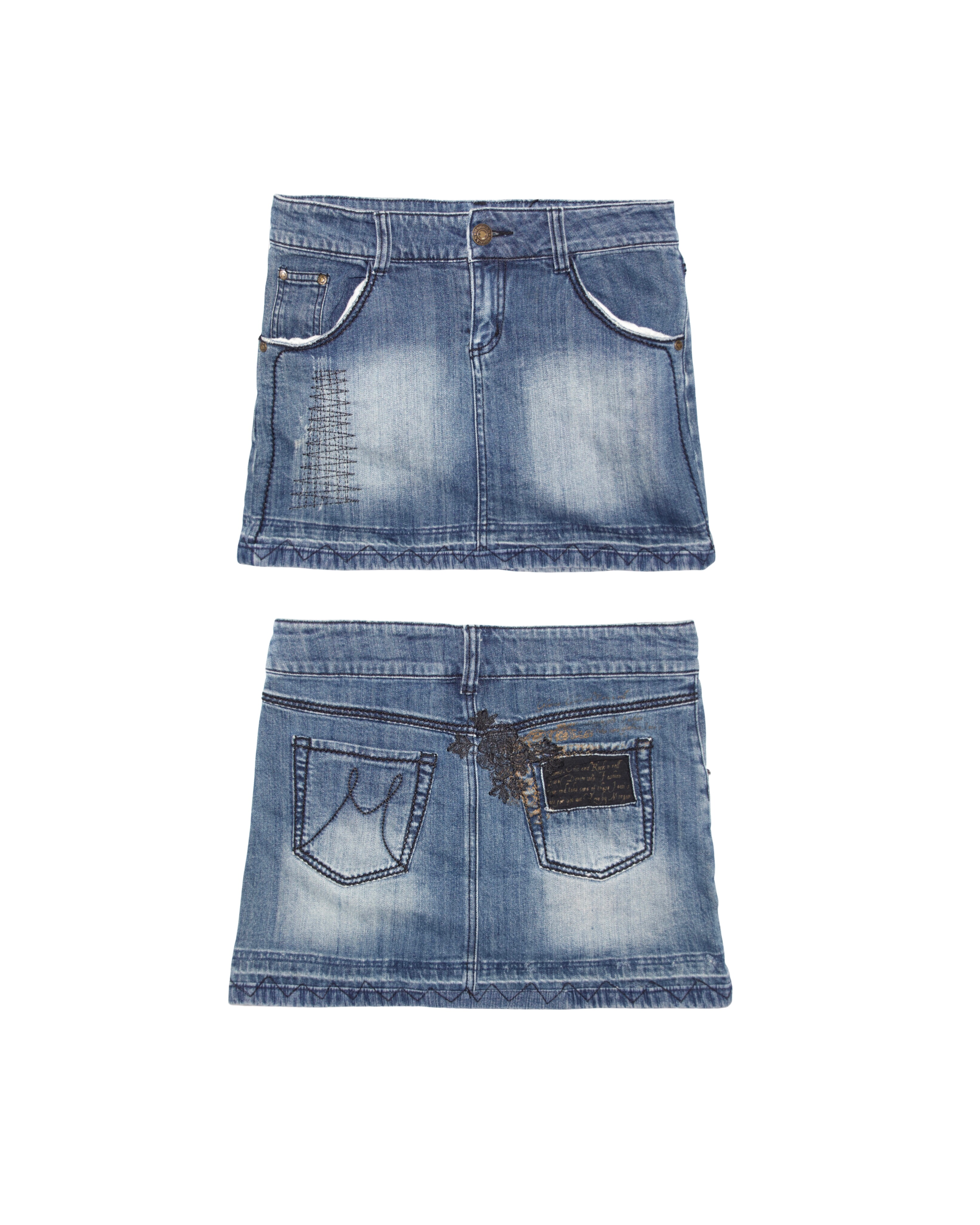 Morgan de Toi Denim Mini Skirt (S)