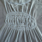 Diesel Light Blue Mesh Longsleeve Top (M)