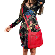 Coach Red Leather Crossbody Bag
