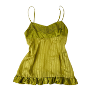 BCBG Green Silk Top (M)