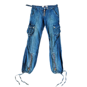 Early 2000s Denim Cargos (XS)