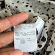 Vintage Italian Silk Print Blouse (S/M)