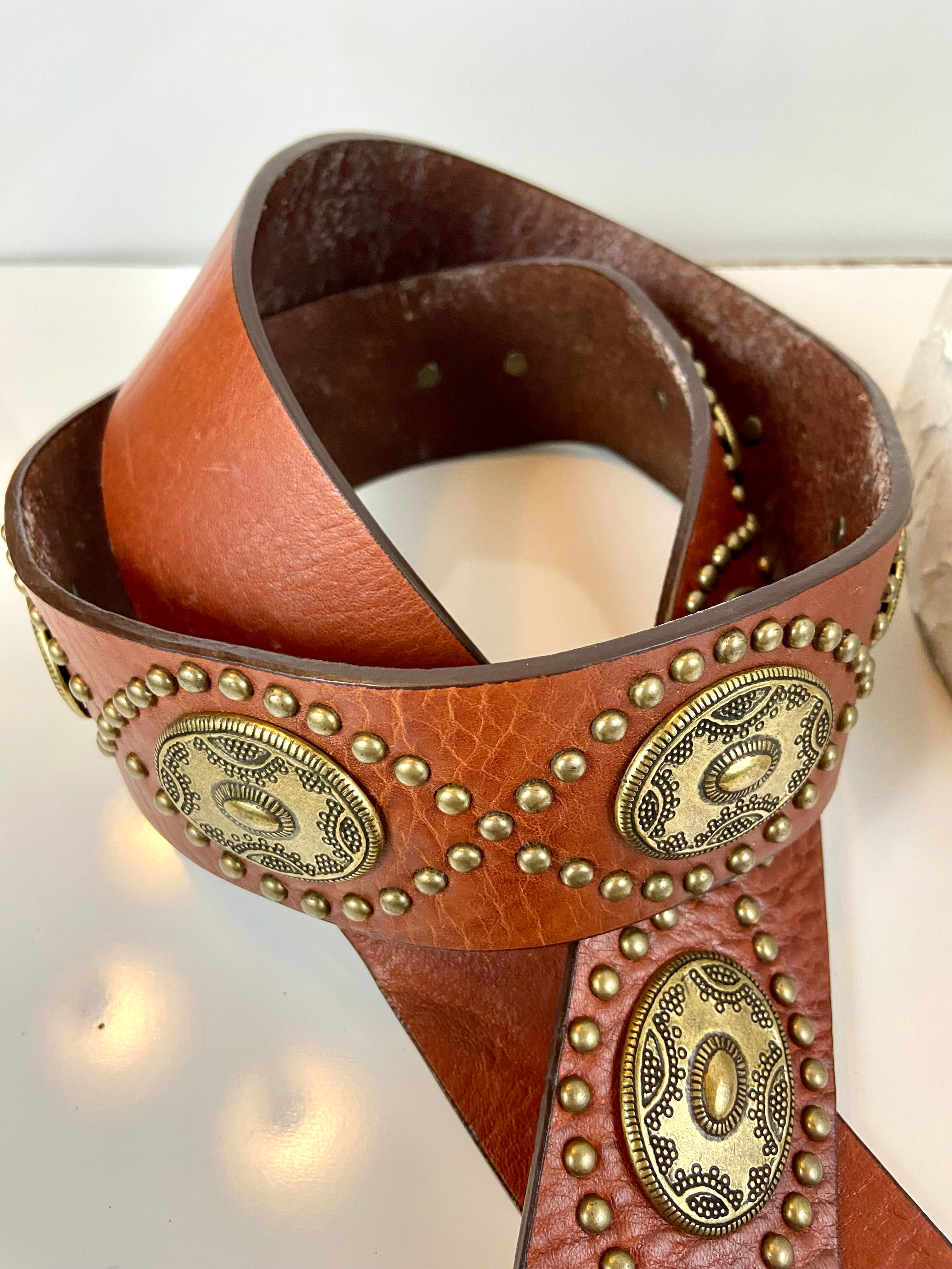 Leather belt