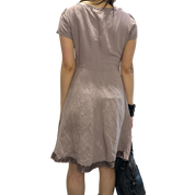 Vintage Morgan de Toi Coquette Lace up Mini Dress (S)