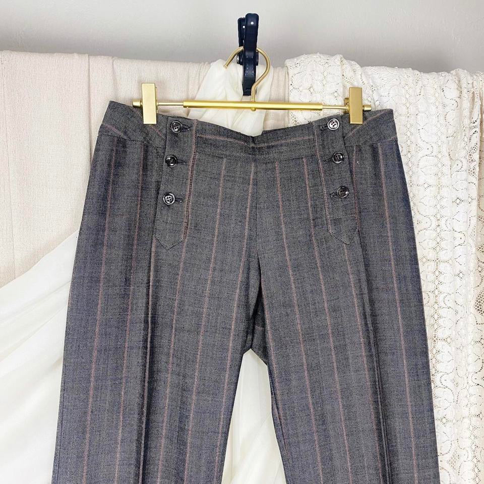 2000s Pinstripe Corset Flare Pants (S)