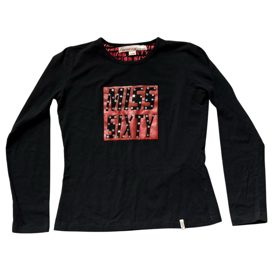 Y2K miss sixty luxury graphic long sleeve (M/L)