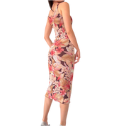 90s Mesh Floral Dress (S)