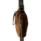 Vintage Brown Suede Coach Bag