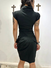Vintage AllSaints Gothic Button up Midi Dress (S)