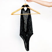 Vintage Sheer Backless Bodysuit (S)