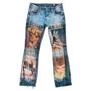 Funky Printed Miss Me Jeans (M)
