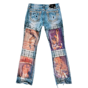 Funky Printed Miss Me Jeans (M)
