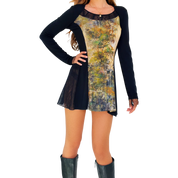 French Graphic Mini Dress (S)