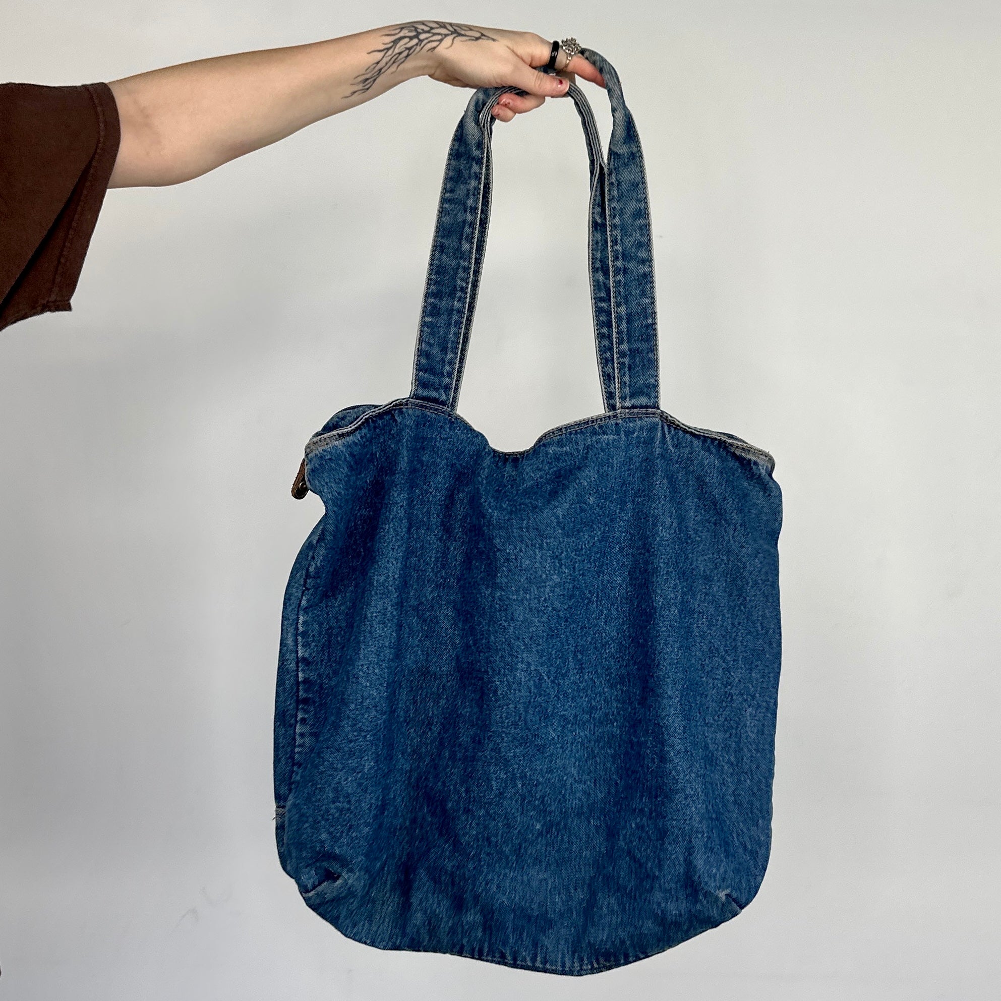Vintage Denim Tote Bag