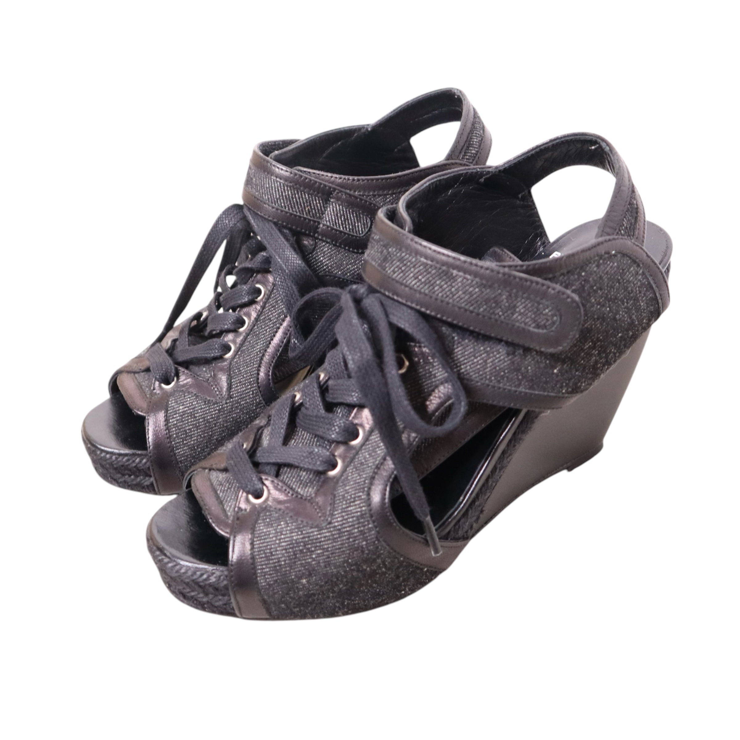 Y2K PIERRE HARDY Corset Wedge Heels (6.5)