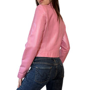 Wilson’s Leather Pink Moto Jacket (XS)