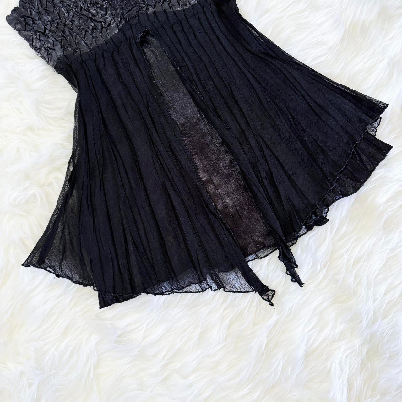 2000s Whimsigoth Split Front Cami (S)