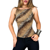 90s Slinky Snake Print Top (M)