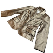 Bronze Leather Blazer (S/M)