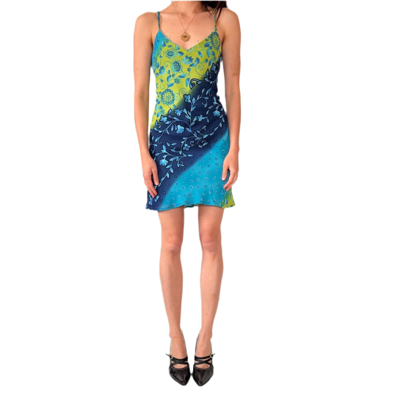 Y2K Floral Dress (S/M)