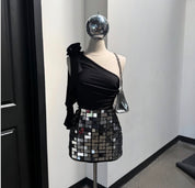 Forever 21 Mirrored Disco Skirt (M)