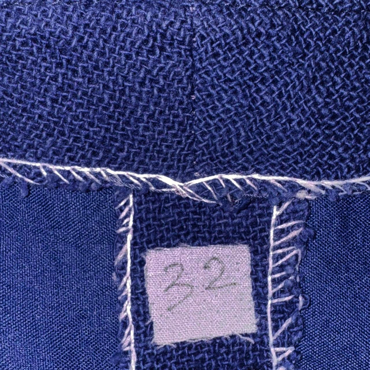 1960s Bow Detail Peplum Blouse (S/M)