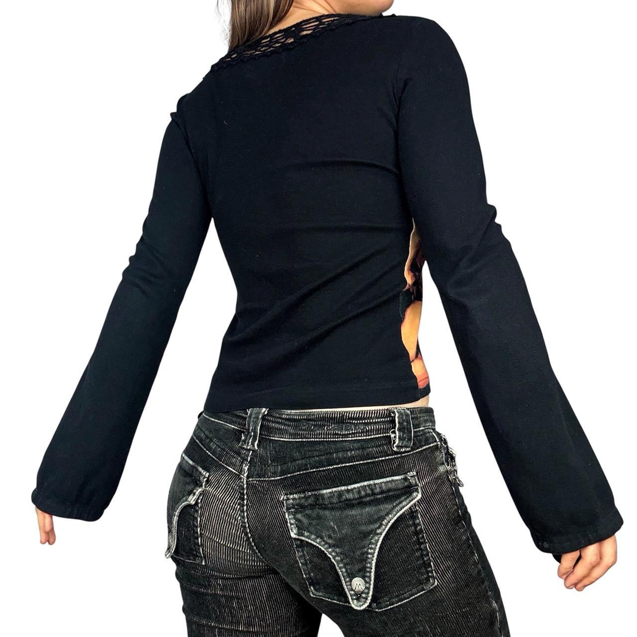 Vintage Angel & Devil Graphic Top (M)