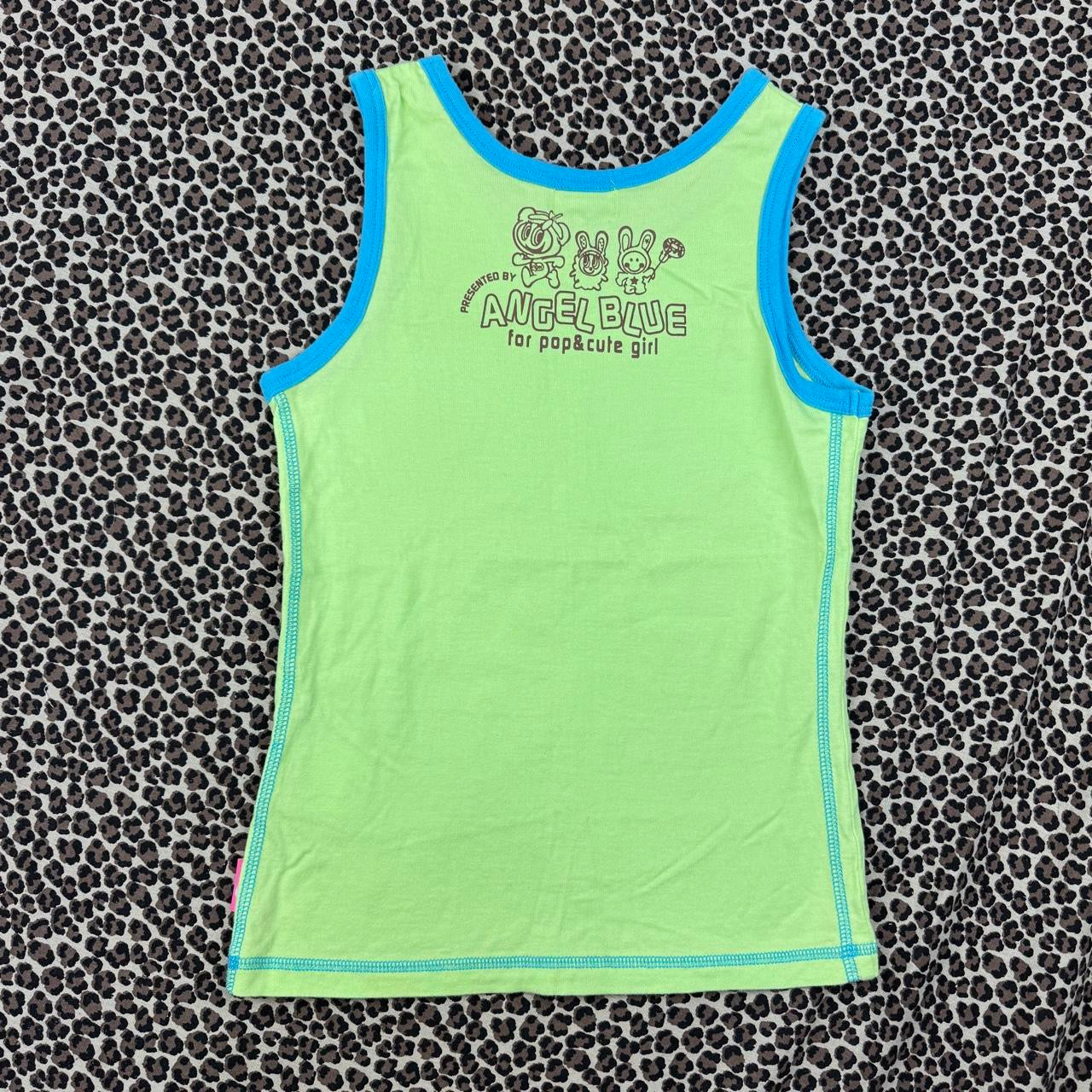 Angel Blue Sequin Graphic Tank (XS)