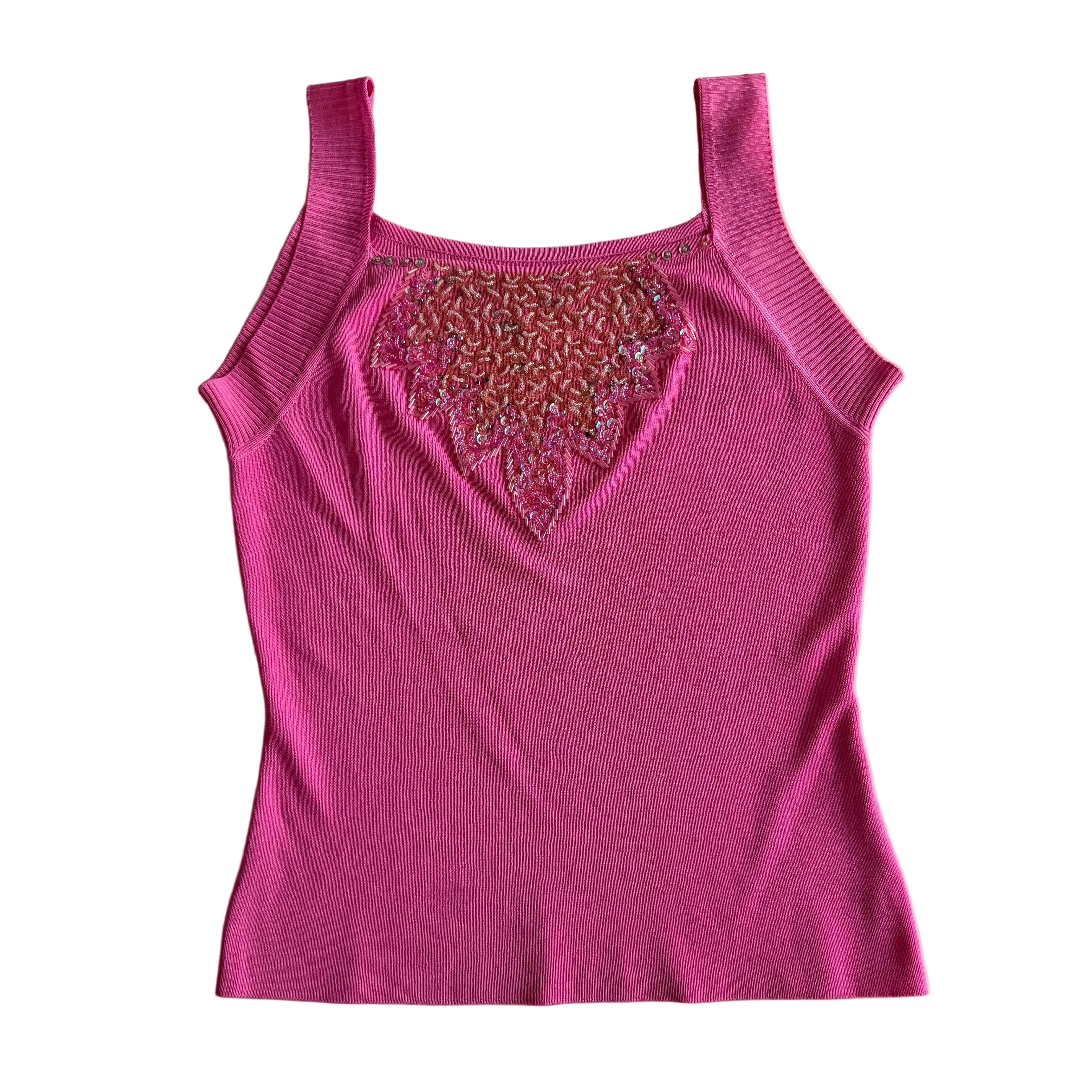 Y2K Hot Pink Tank (M)