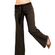 Early 2000s Brown Tweed Pants (XS)