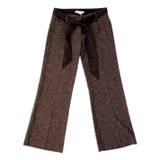 Early 2000s Brown Tweed Pants (XS)