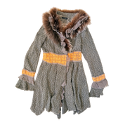 Raccoon Fur Duster Cardigan (M)