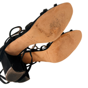 Vintage Manolo Blahnik Suede Lace Up Heels (5.5-6.5)