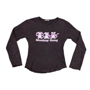 “Monkey Gang” French Vintage Graphic Long Sleeve (XS)
