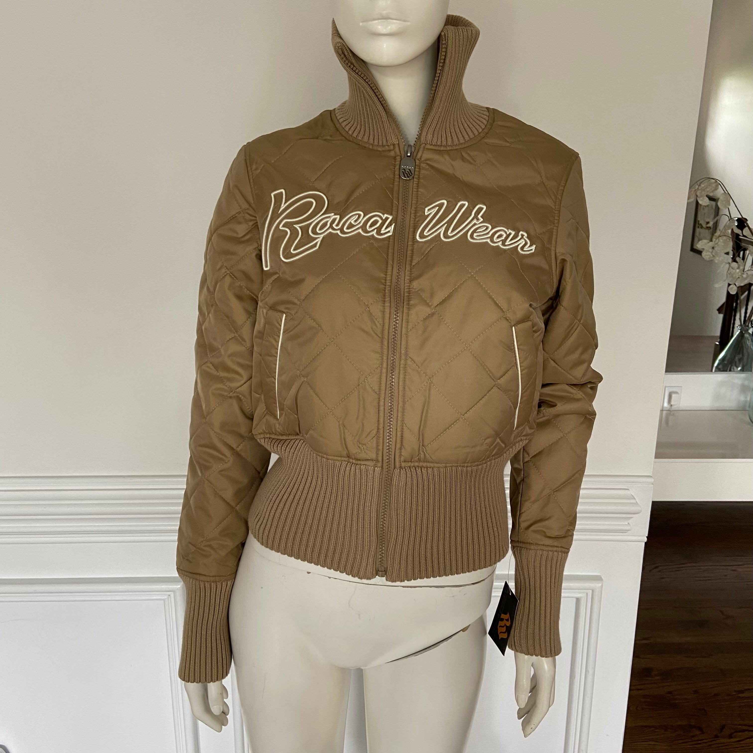 Y2k Rocawear Beige Puffer Jacket (S)