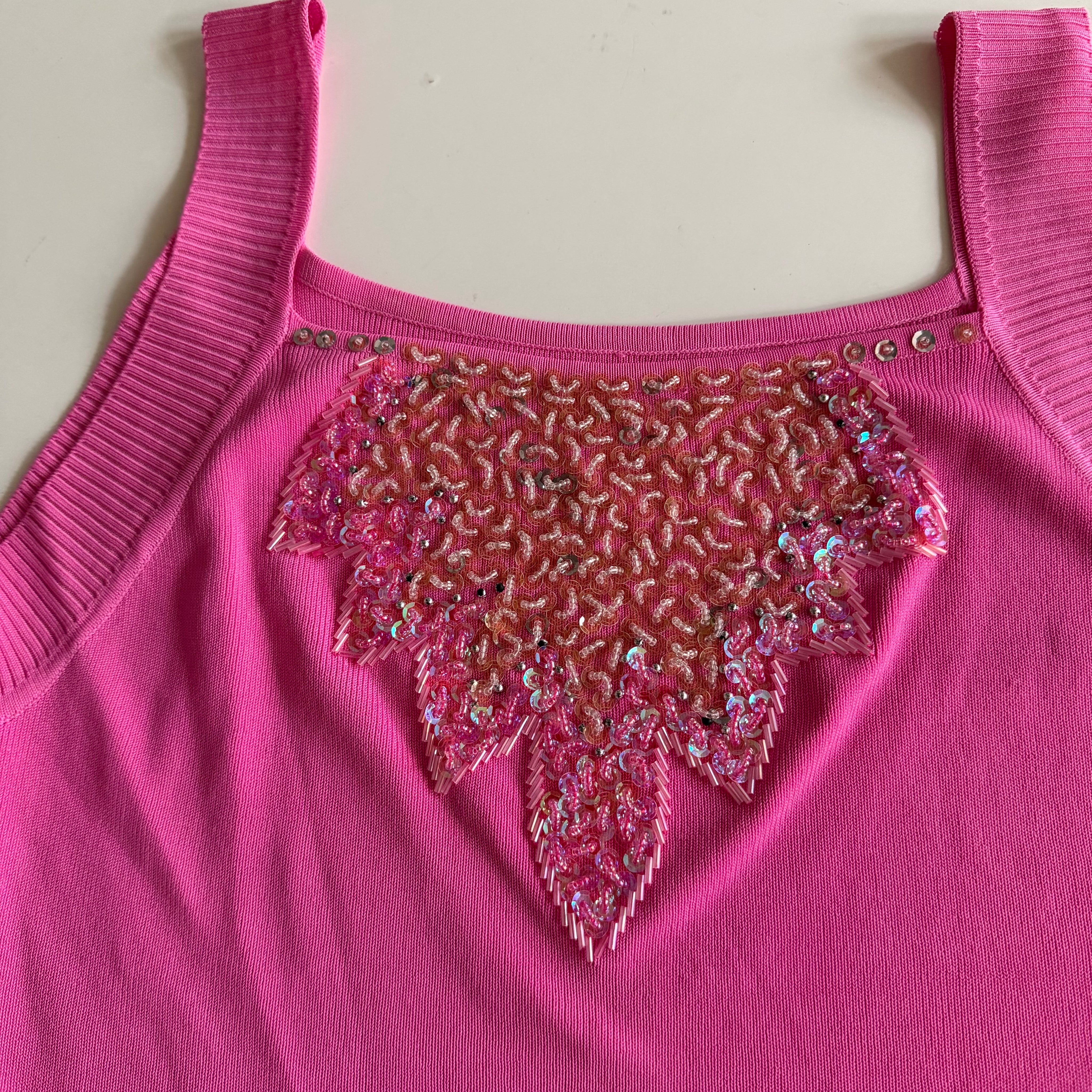 Y2K Hot Pink Tank (M)