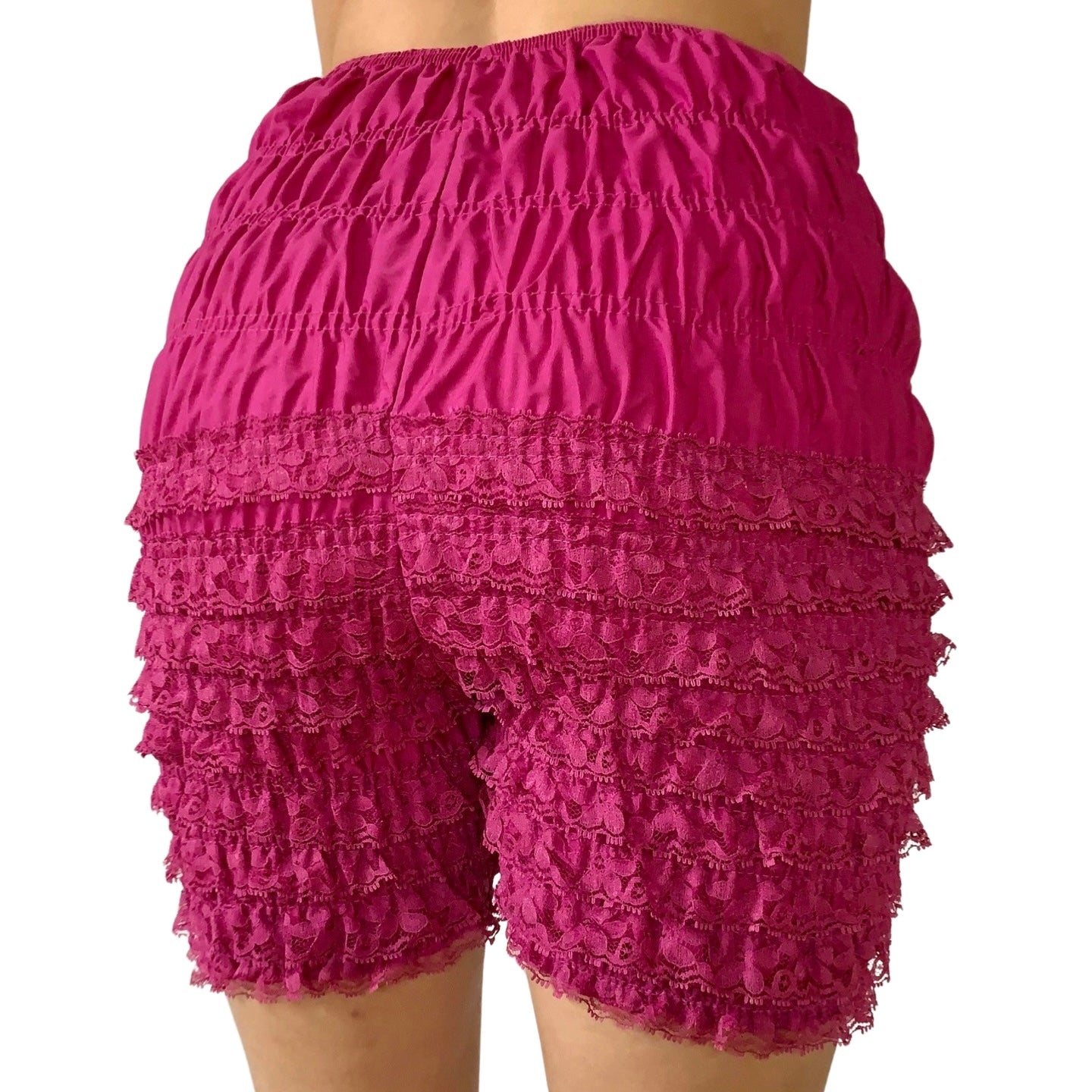 Vintage Magenta Ruffle Bloomers (S)