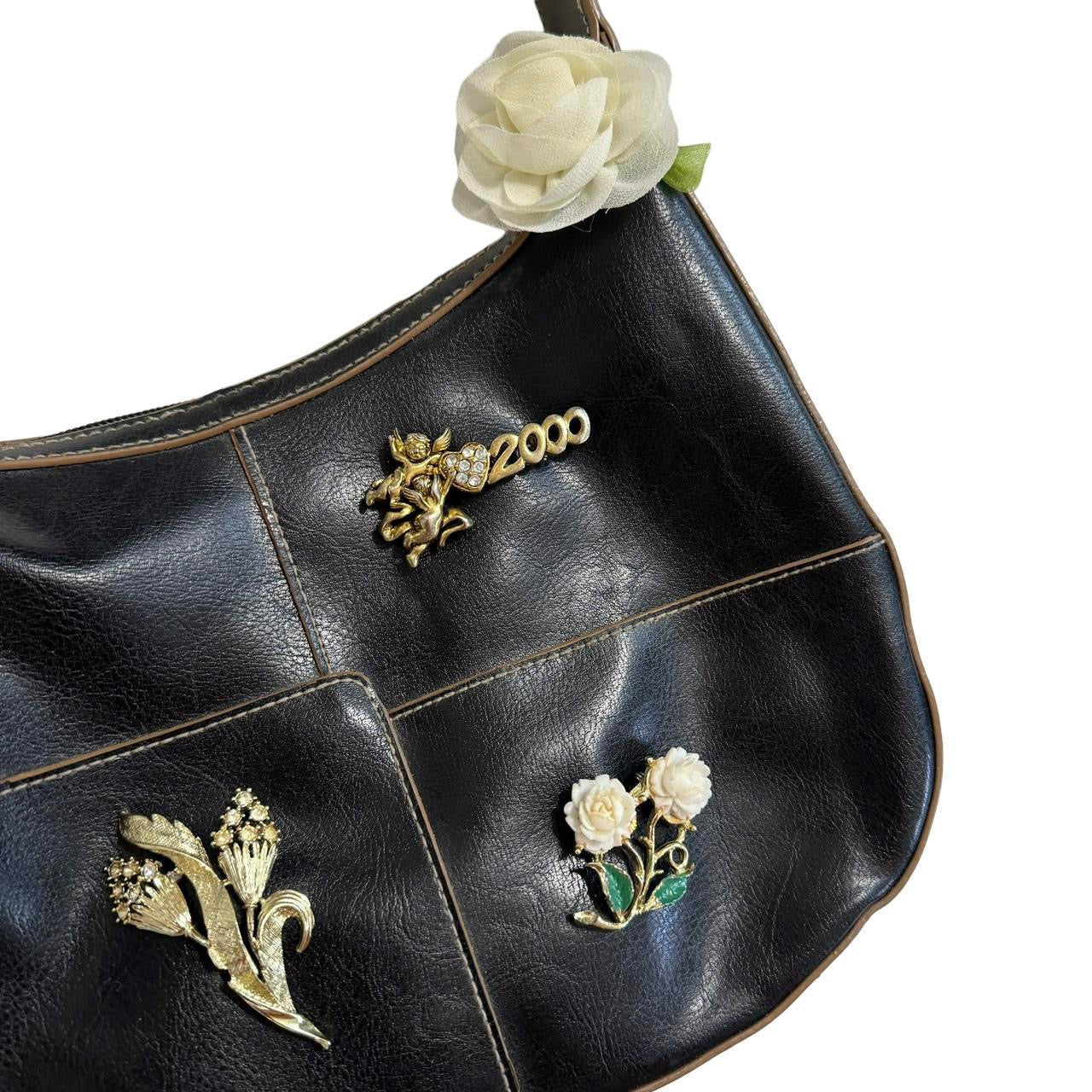 Y2K Reworked Vintage Brooch Bag