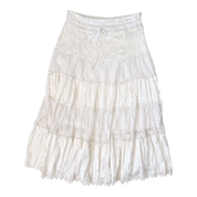 Vintage Lacy Tiered Maxi Skirt (S)