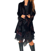 Vintage Velvety Silk Duster (L)