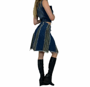 2000s Army & Denim Midi Skirt (XS/S)