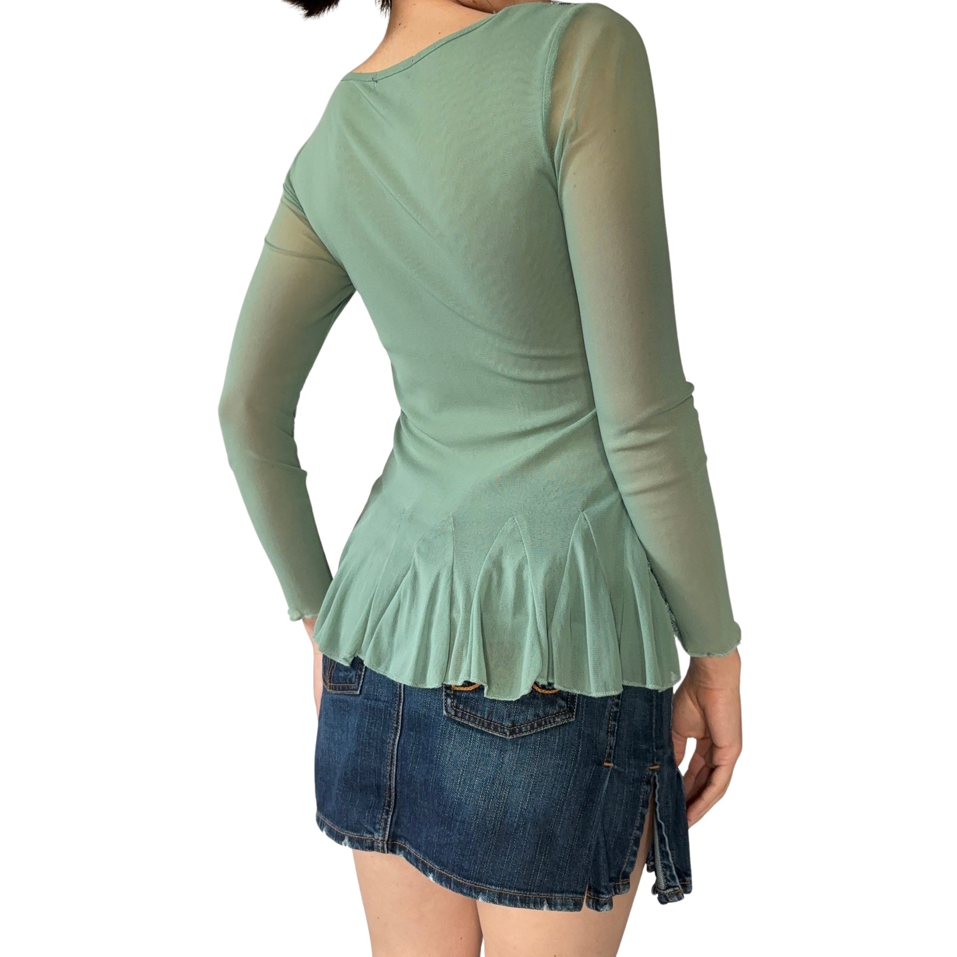 Y2K Fairy Mesh Blouse (S)