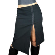 Bebe Y2K Hook + Eye Skirt (M)