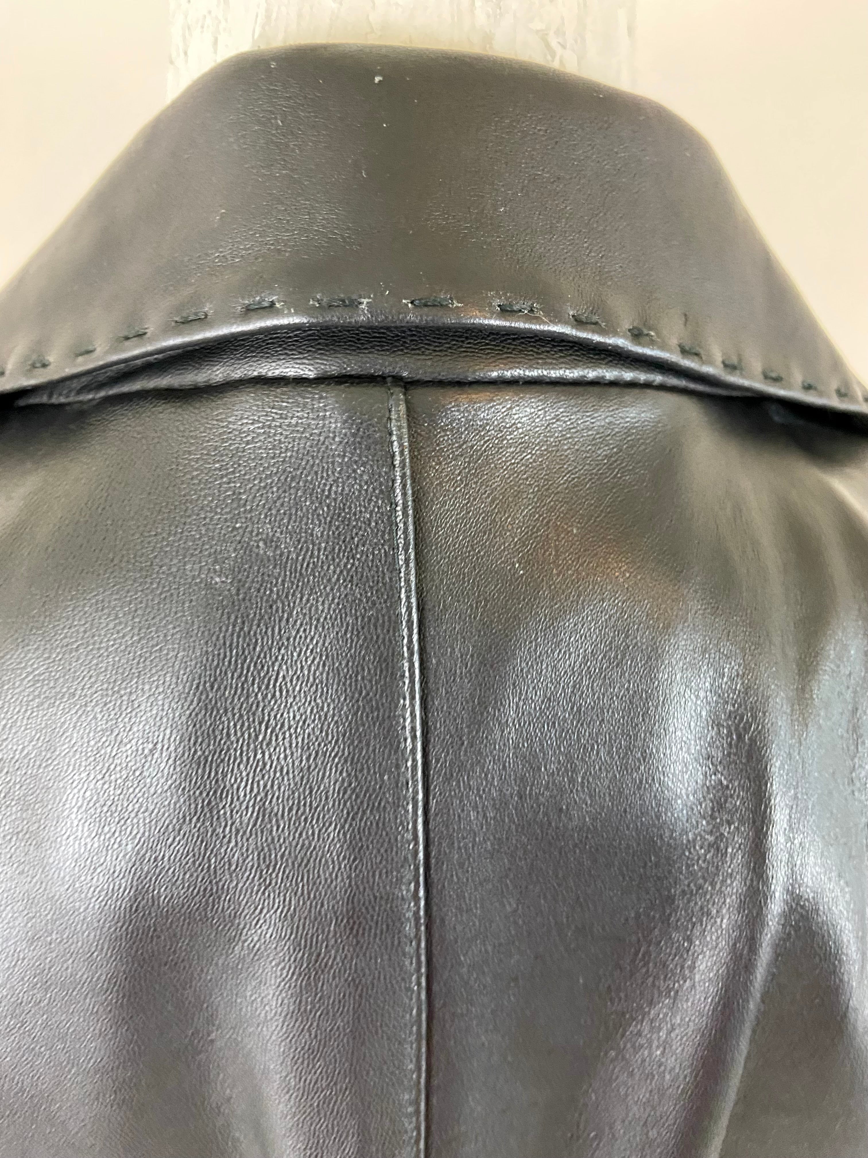 Black soft leather jacket
