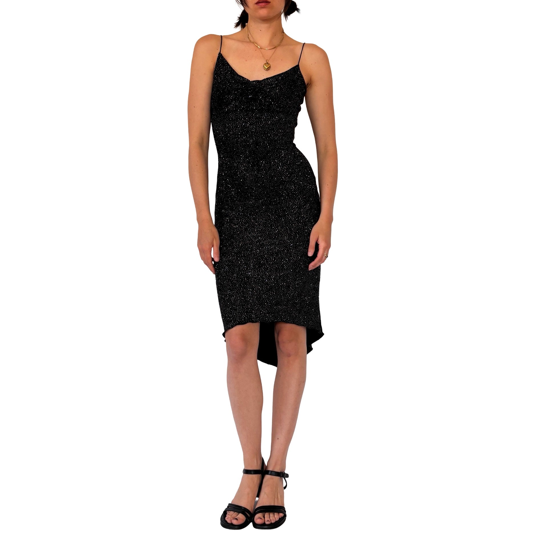 Y2K Glitter Midi Dress (XS/S)