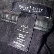 2000s Leather Wide Leg Capris (S)