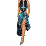 Polka Dot Butterfly Midi Dress (S)
